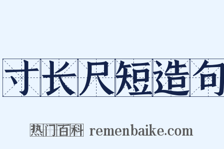 寸长尺短造句是什么意思的图片